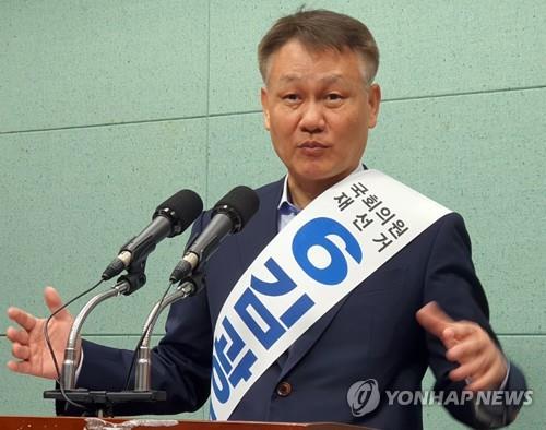 전주을 재선거 무소속 김광종 후보, 선거 전까지 단식투쟁