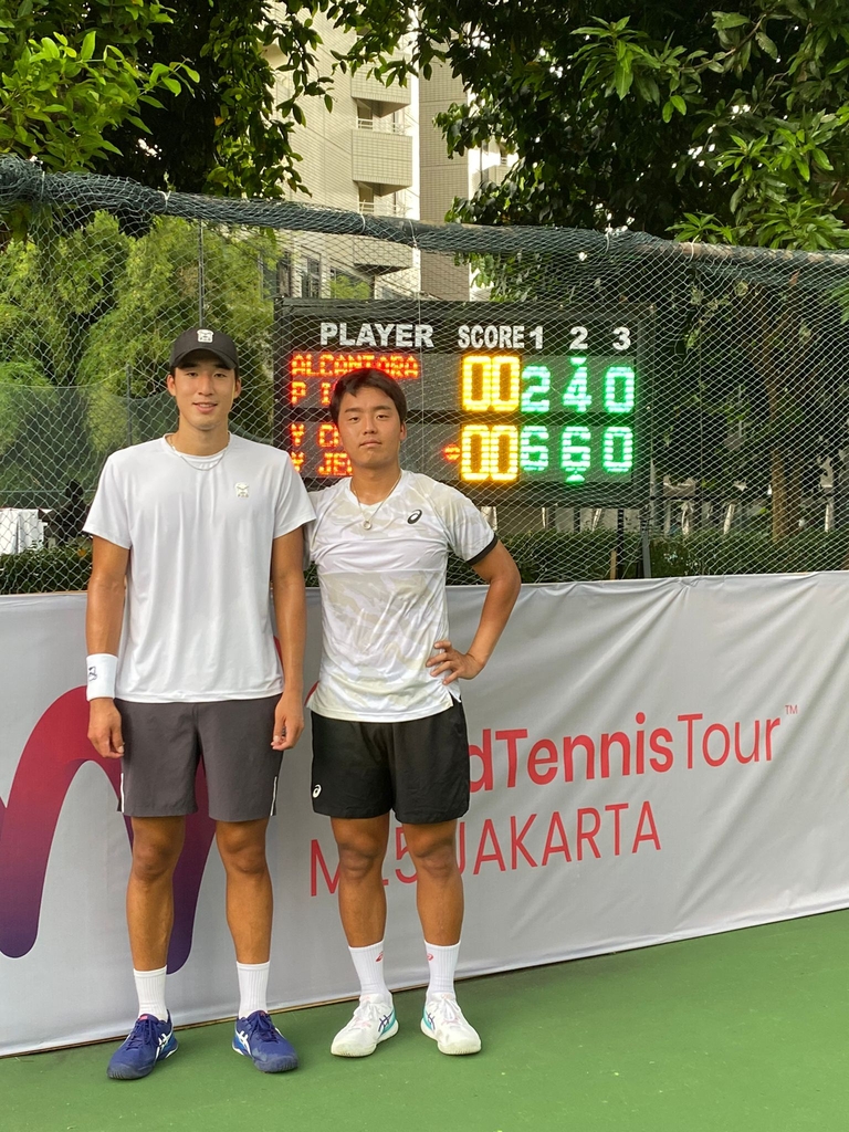 정윤성-정영석, ITF 인도네시아 테니스 대회 남자 복식 결승행 | 연합뉴스