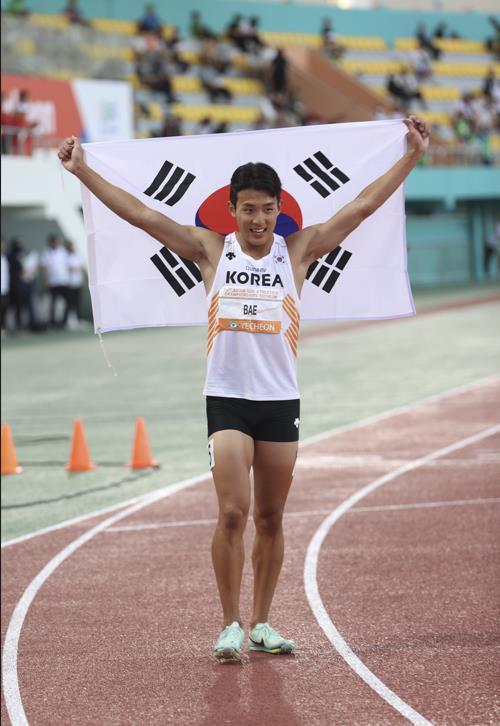 배건율, 예천 아시아주니어육상선수권 남자 400ｍ 2위