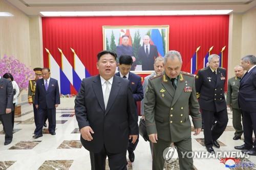 "러 공군기, 쇼이구 국방 방북 5일 뒤 평양에…무기 협상했나"