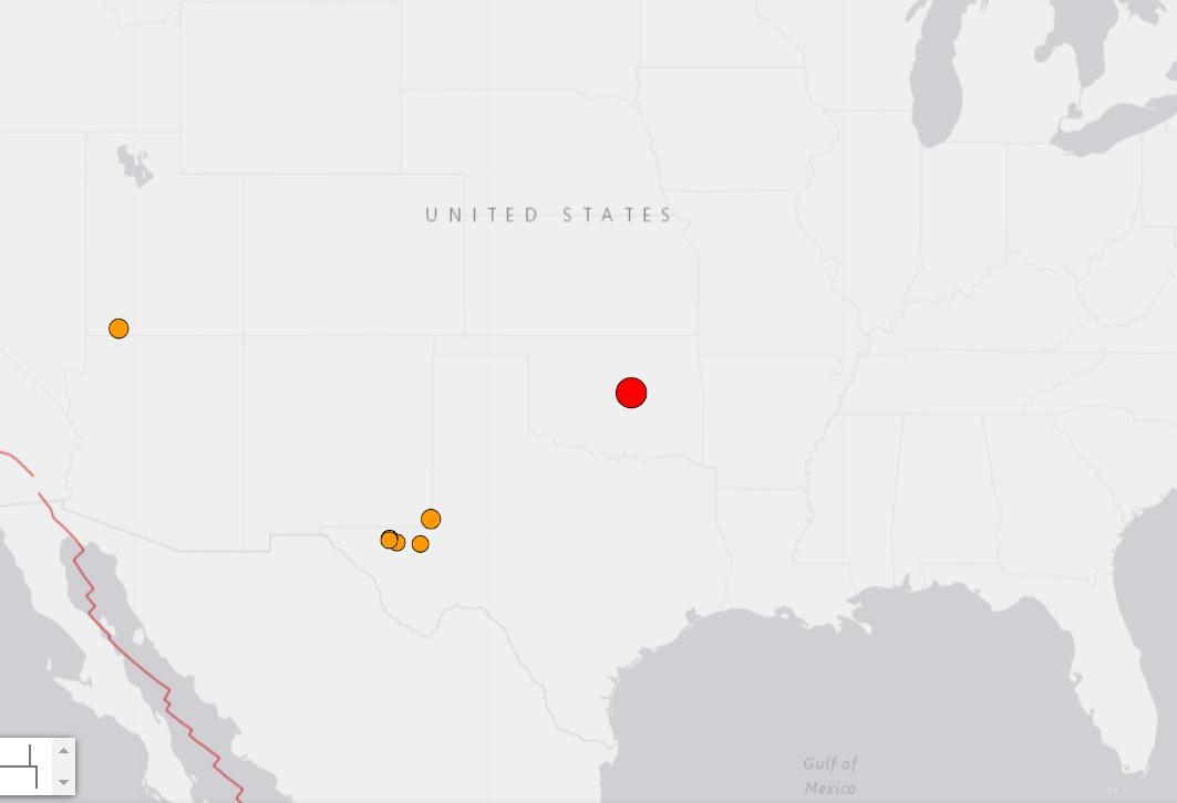 미 오클라호마주에 규모 5.1 지진