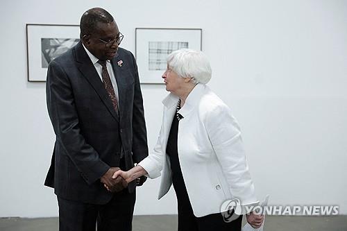 G20 재무장관 회의에 참석한 재닛 옐런 미국 재무장관