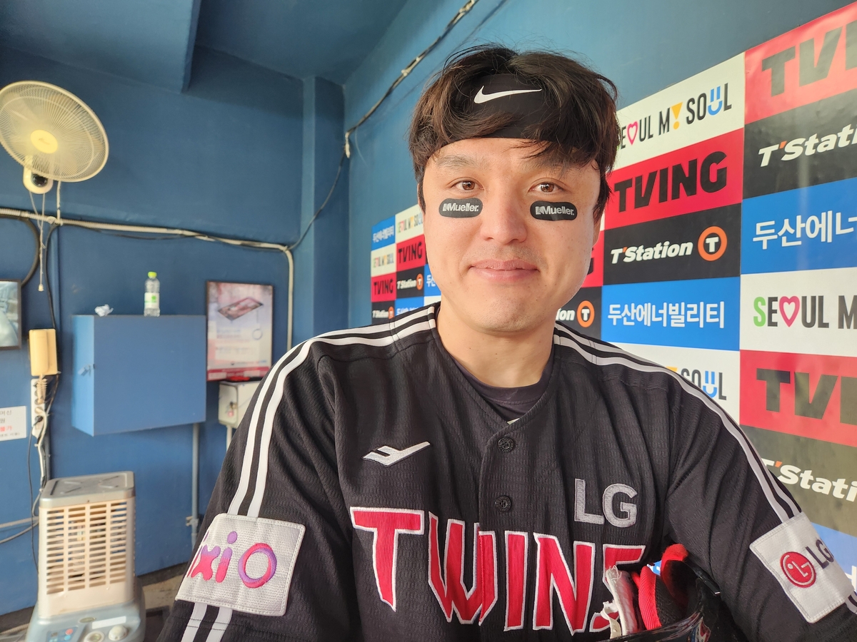 인터뷰하는 박동원