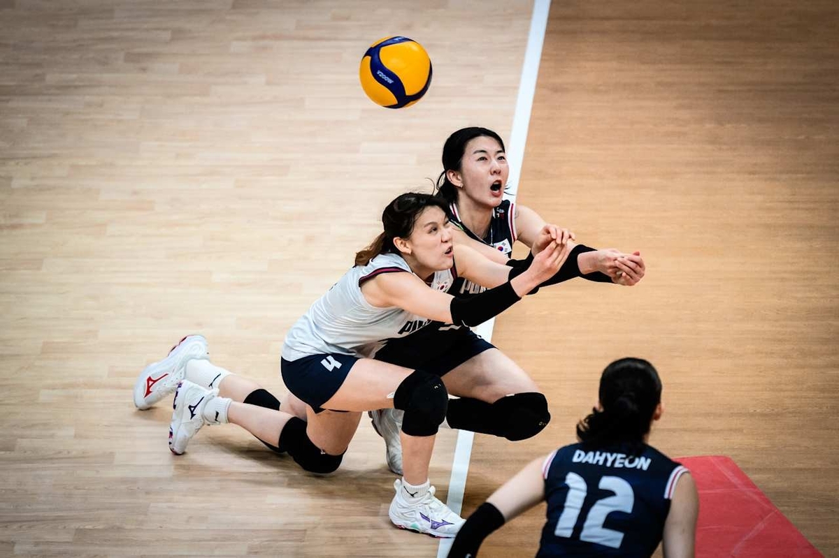 상승세 못 이어간 한국 여자배구…VNL서 벨기에에 1-3 패배