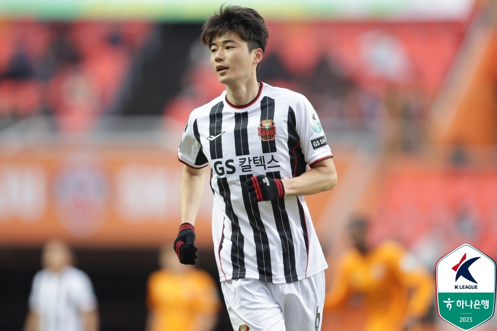 기성용이 FC서울에서 뛸 때 모습.