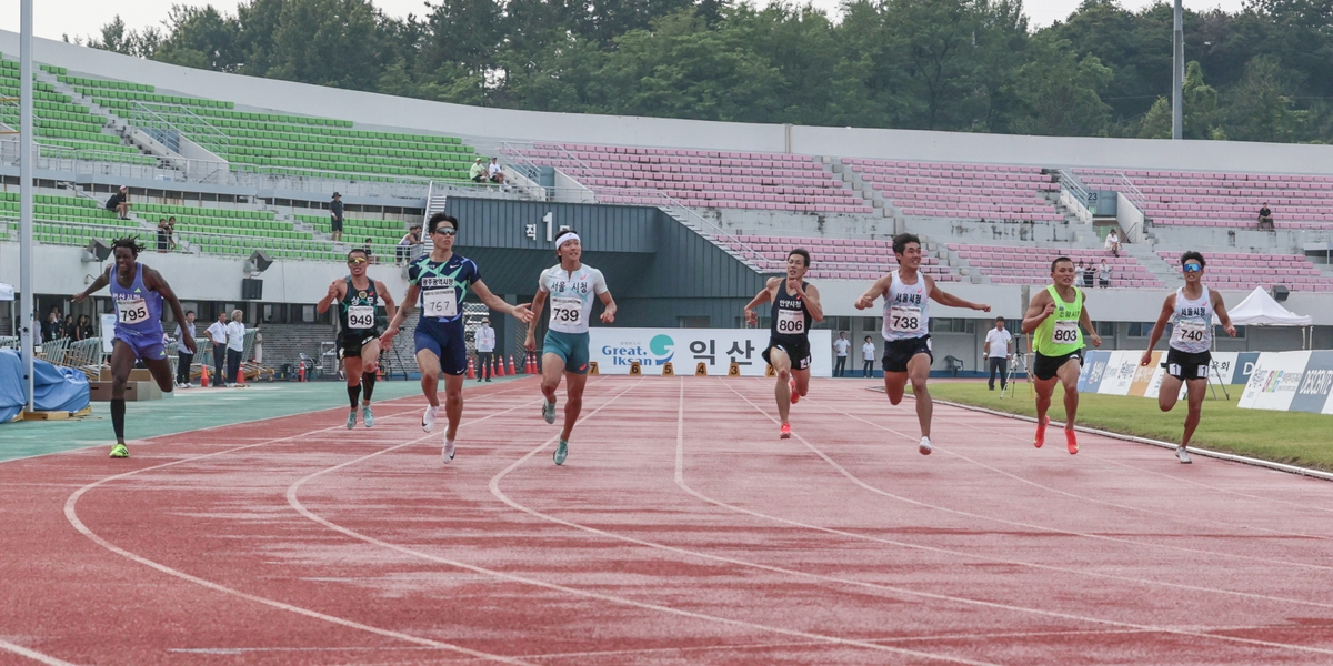이재성, 백제왕도 전국육상 남자 200ｍ 우승…20초78