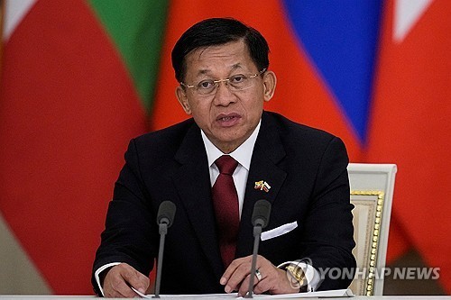 미얀마 군정 수장 흘라잉 최고사령관