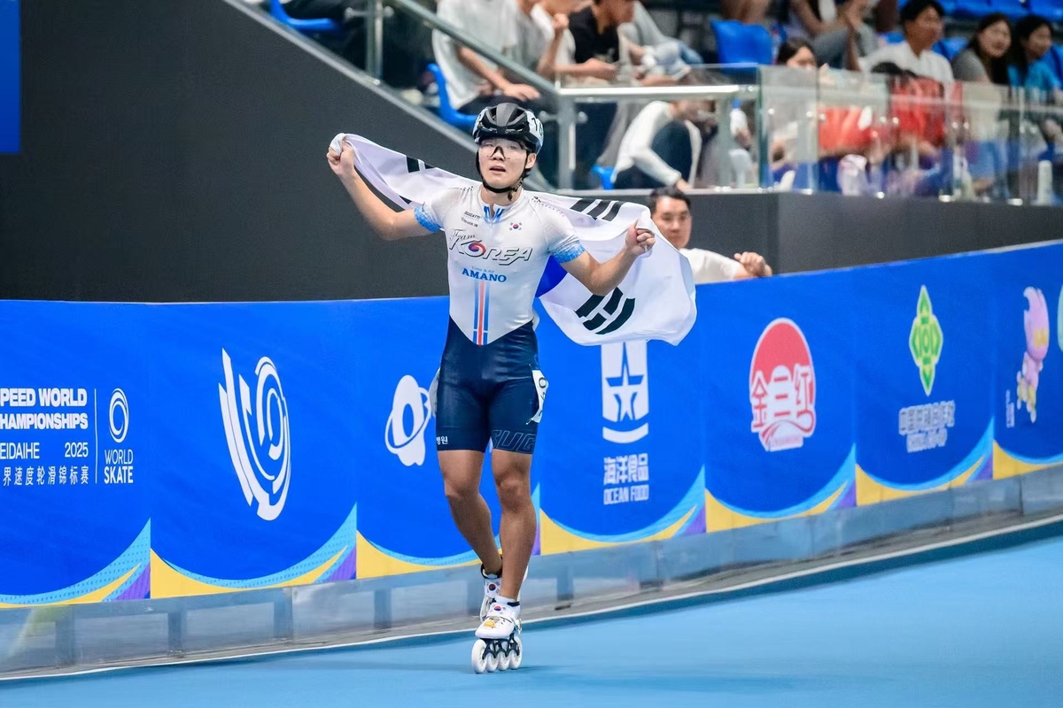 전주생명고 인라인 김지찬, 세계스피드선수권 개인전 우승