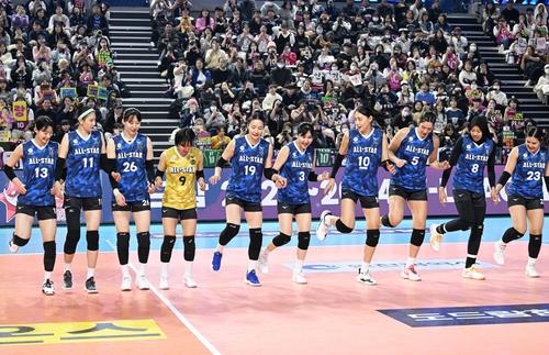 2023-2024 V리그 올스타전에 나선 여자 선수들