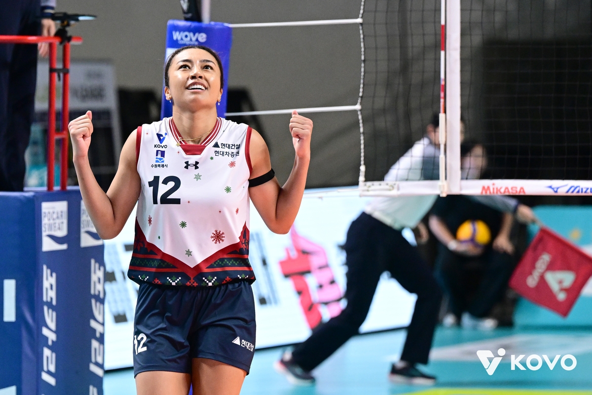 '현대건설 상승 동력' 카리·자스티스 "도로공사전도 지금처럼"