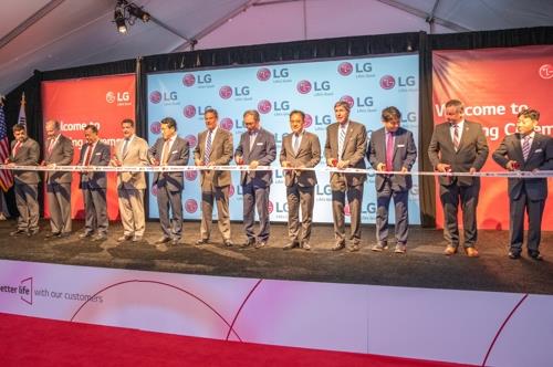 LG Electronics desvela su primera planta de lavadoras en EE. UU.