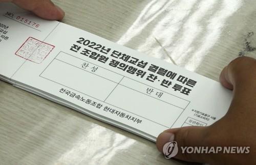 El sindicato de trabajadores de Hyundai Motor vota a favor de la huelga