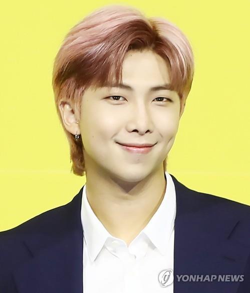 La foto de archivo muestra a RM, líder de la sensación del K-pop BTS.