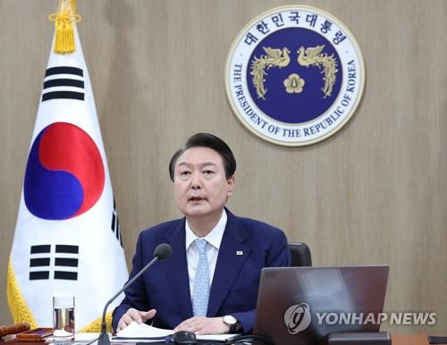 La foto de archivo, sin fechar, muestra al presidente surcoreano, Yoon Suk Yeol.