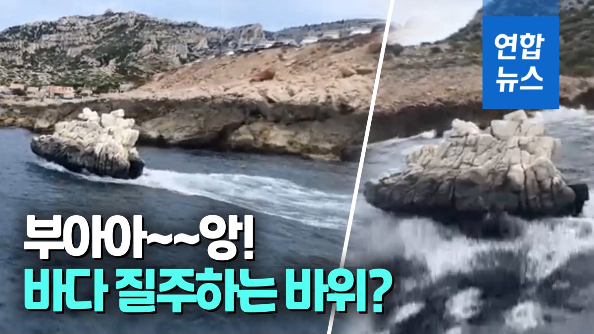 [영상] 물 위를 달리는 바위? 프랑스 예술가가 만든 이것의 정체는
