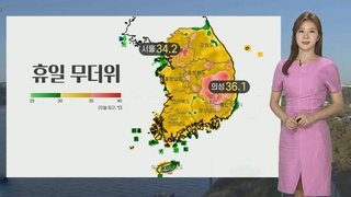 [날씨] 계속되는 무더위…태풍 에어리 북상, 제주·남해안 비