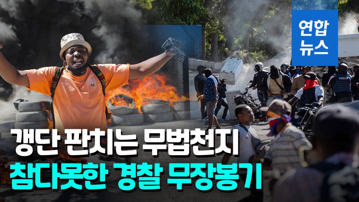 [영상] '무법천지' 아이티…전·현직 경찰까지 무장봉기