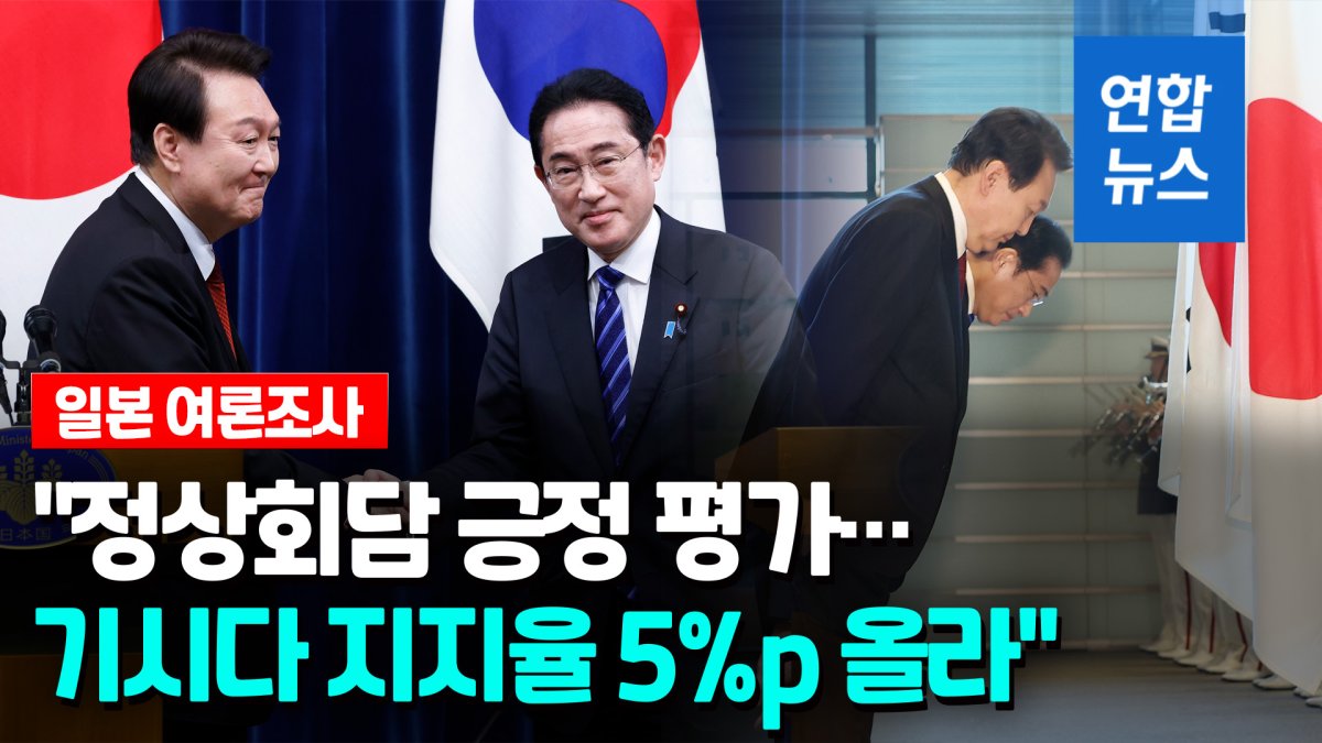 [영상] "일 국민 65%, 한일 정상회담 '긍정' 평가, 관계 증진은…"