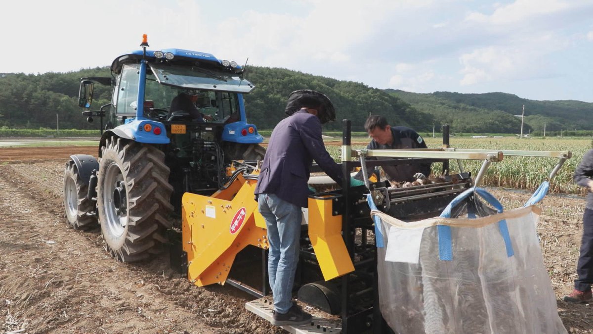 심각한 일손부족…밭농사용 농기계 속속 개발