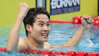 Jeux asiatiques : le nageur Hwang Sun-woo remporte l'or au 200 m nage libre