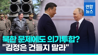 [영상] 이쯤되면 공공연한 동맹?…푸틴·시진핑 "대북제재 포기" 압박