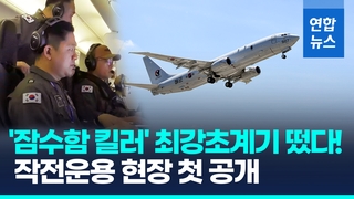 [영상] '잠수함 킬러' 최강초계기 떴다!…해군, P-8A 첫 작전운용
