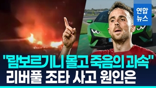 [영상] "람보르기니로 120㎞/h 한참 과속"…리버풀 조타 사망 원인은