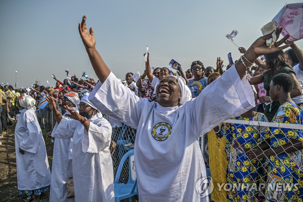 APTOPIX Congo Pope