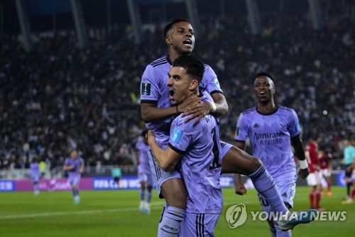 알아흘리 꺾고 클럽 월드컵 결승 오른 레알 마드리드 선수들