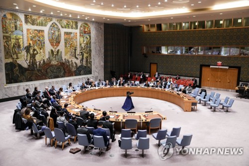 지난 3월 북한 핵·미사일 문제 논의하는 유엔 안보리