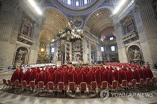 콘클라베 추기경 133명 모두 도착…역대 최다 70개국
