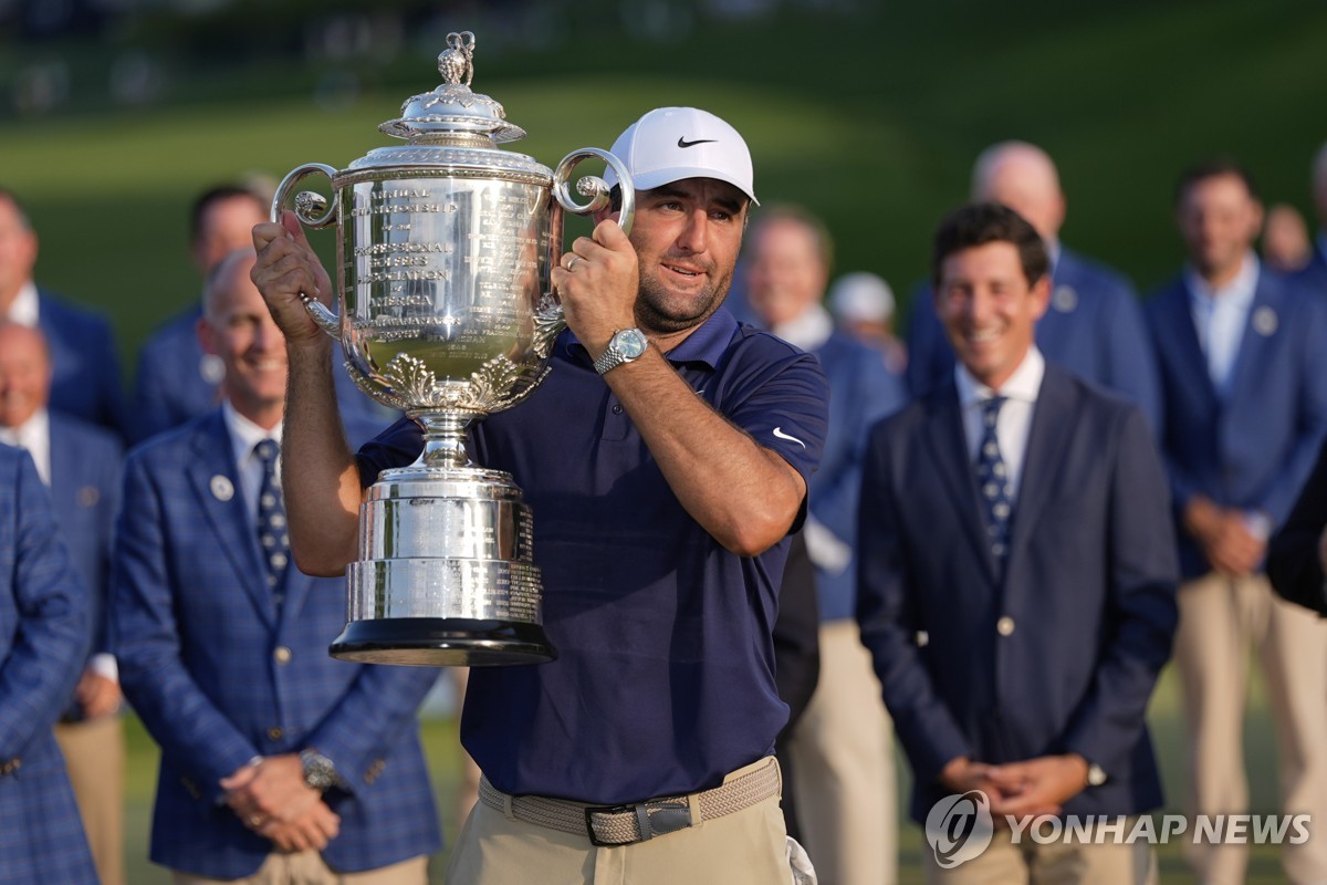 세계 1위 셰플러, 메이저대회 PGA 챔피언십 우승…김시우 8위(종합)