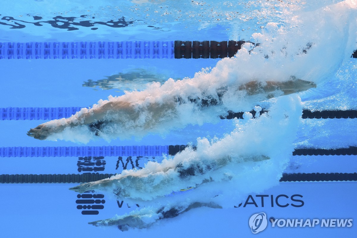 다시 역영하는 황선우…자유형 100ｍ 예선 8위로 준결승 진출 관련 이미지1