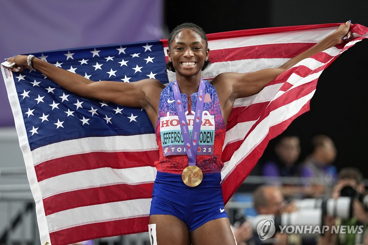 '단거리 스타 탄생' 제퍼슨, 100ｍ 이어 200ｍ도 우승