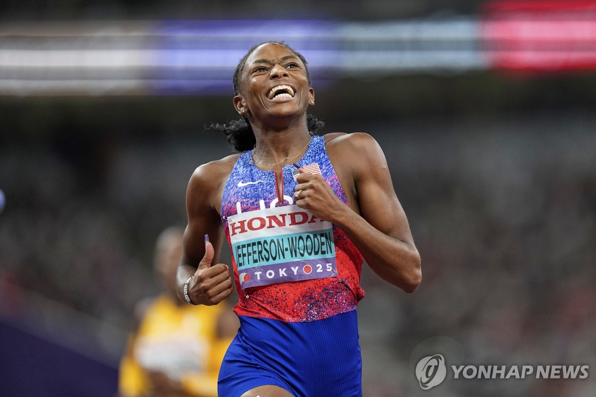 '스타 탄생' 제퍼슨, 12년 만에 세계육상 여자 100·200ｍ 석권