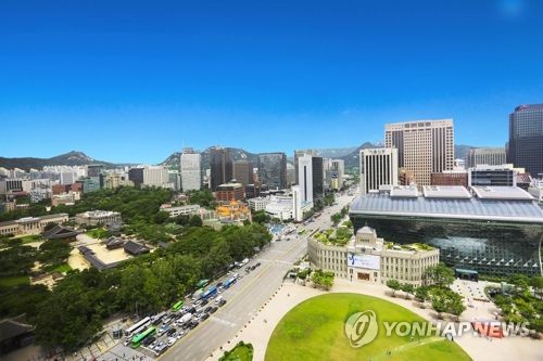 ソウル市庁とその周辺（資料写真）＝（聯合ニュース）