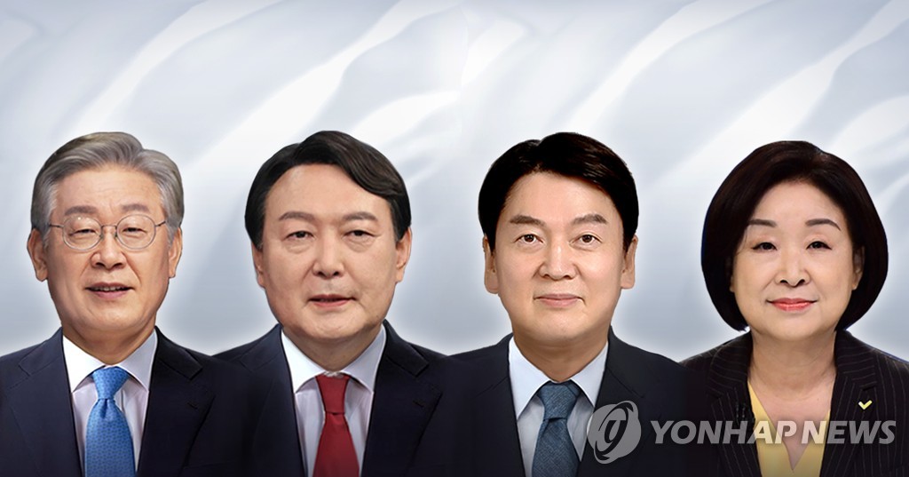 韓国大統領選　各社世論調査で与野党候補の支持率に大きな差