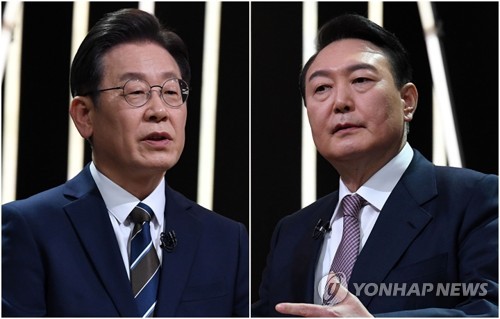 韓国大統領選候補の支持率　李氏と尹氏が３５％で並ぶ