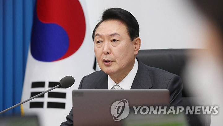 Président Yoon Suk-yeol. (Pool photo) 