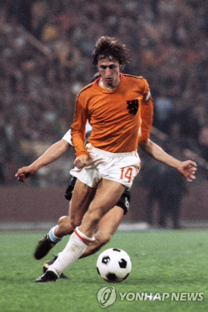 1974 서독 월드컵에서 네덜란드의 요한 크라위프
