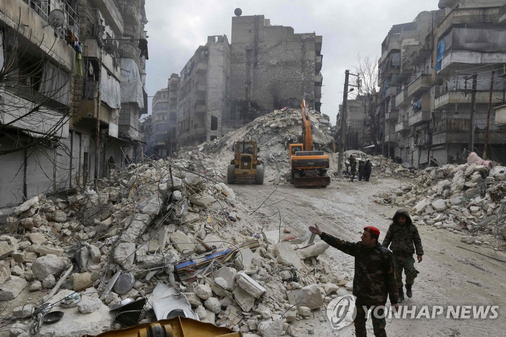 시리아 지진 피해