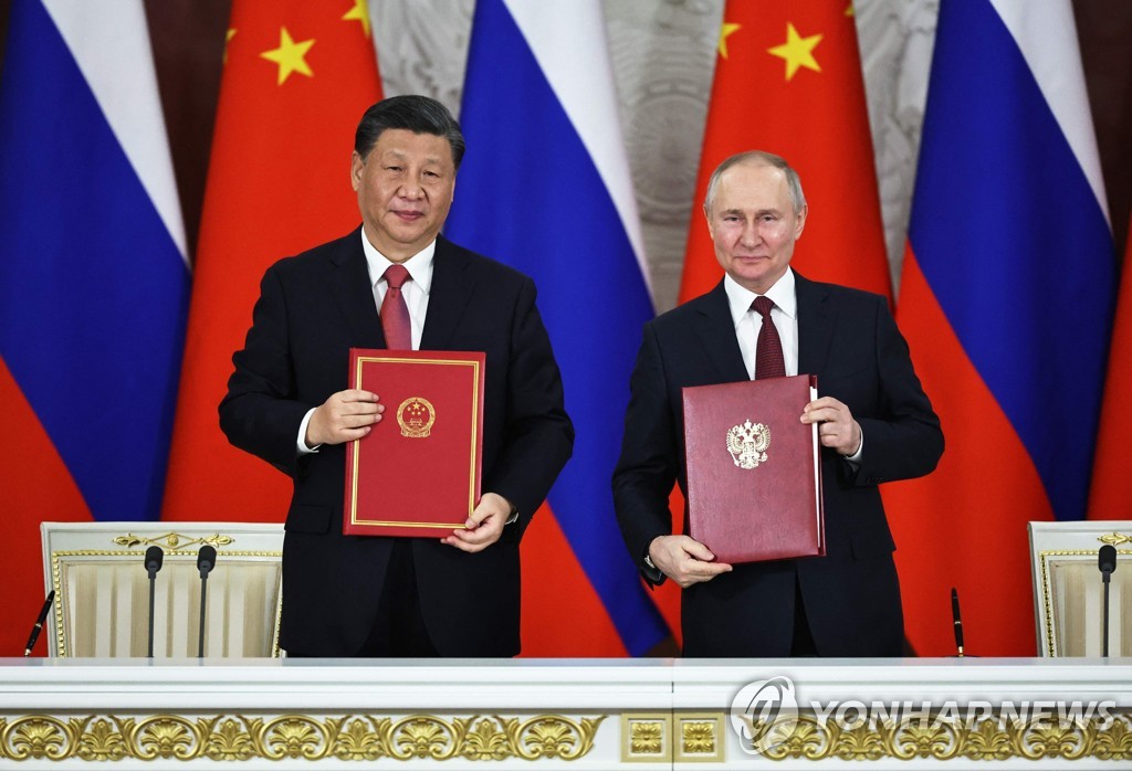 시진핑 중국 국가주석과 블라디미르 푸틴 러시아 대통령