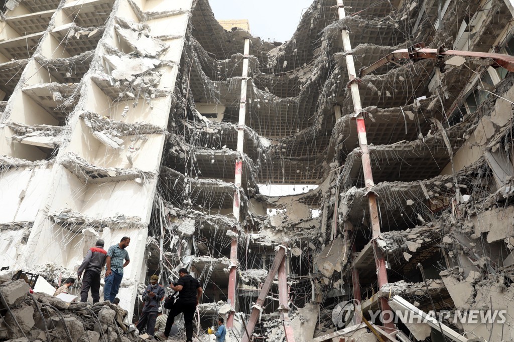 이란 후제스탄주 건물 붕괴 사고