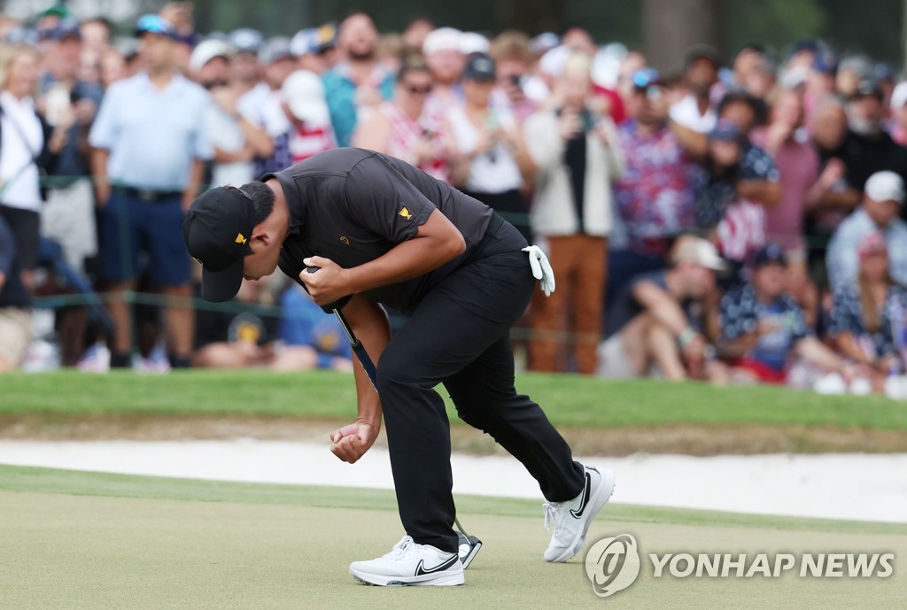 S. Korean effort not enough as Internationals fall to U.S. at Presidents Cup