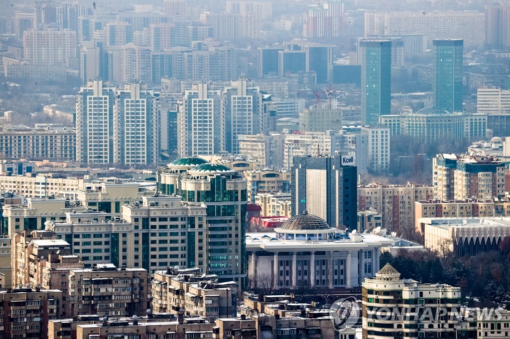 지난 20일 카자흐스탄 경제 중심지 알마티의 전경