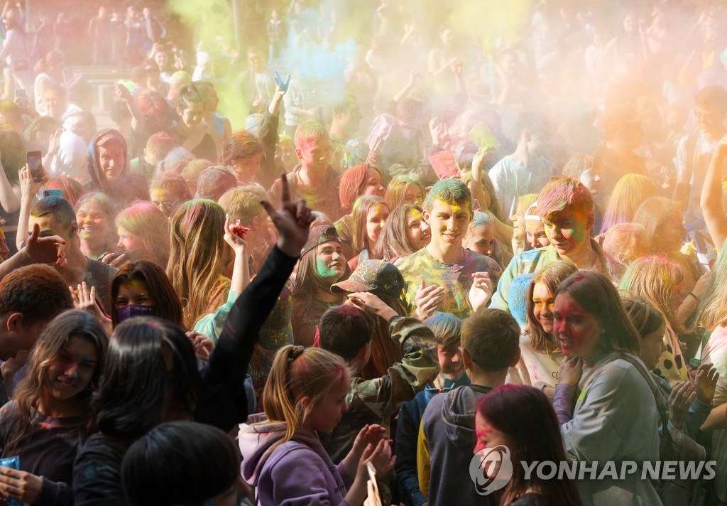 Holi Festival in Rostov-on-Don, Russia
