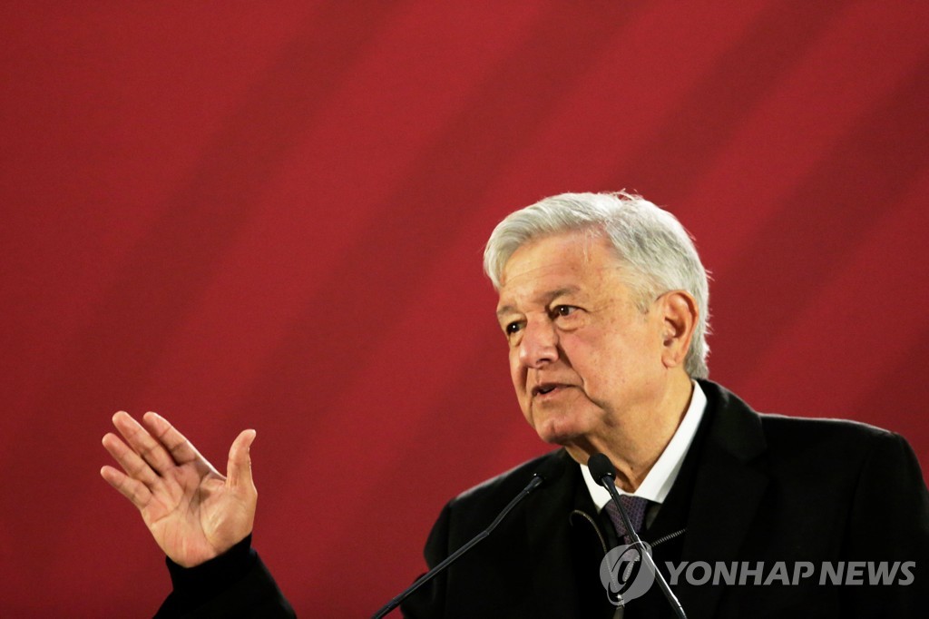 안드레스 마누엘 로페스 오브라도르(AMLO·암로) 멕시코 대통령 [로이터=연합뉴스 자료 사진] 