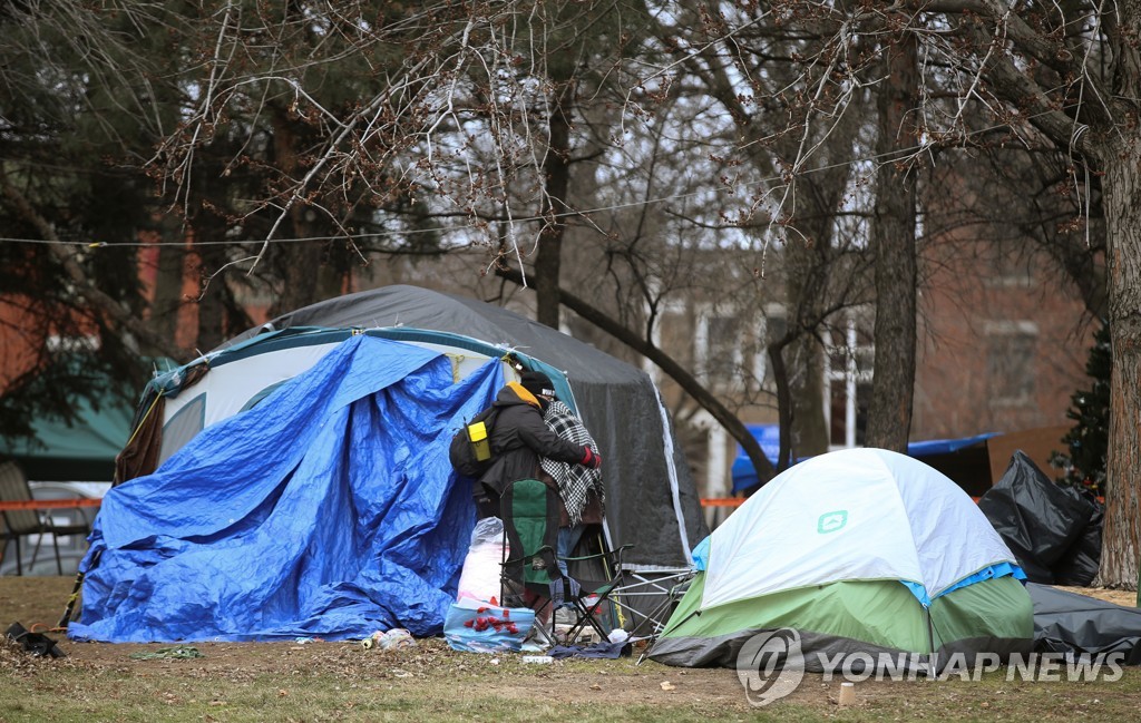 노숙인의 모습. [로이터=연합뉴스 자료사진]