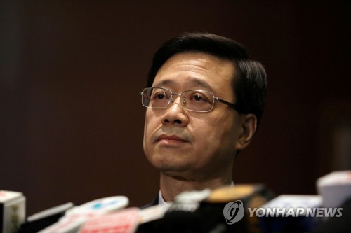 유력 홍콩 행정장관 후보 "홍콩판 보안법 처리 최우선 순위"
