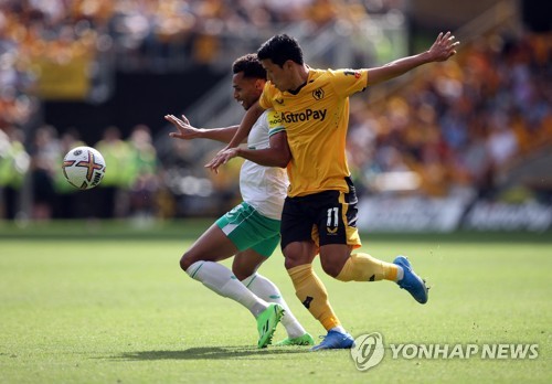 Hwang Hee-chan (right)  once morest Newcastle